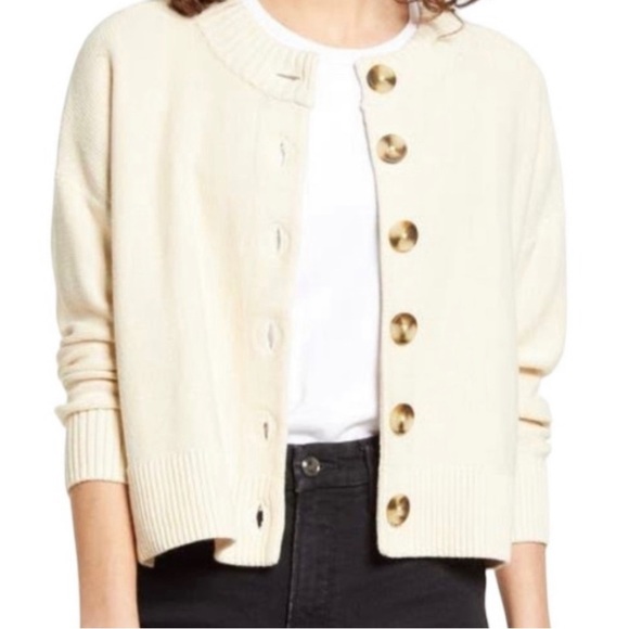 Madewell Sweaters - Madewell Broadway Cotton Knit Long Sleeve Button Down Cardigan! VGUC